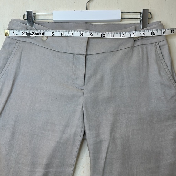 Loft Linen Blend Straight Leg Pants Size 4 - Picture 9 of 11